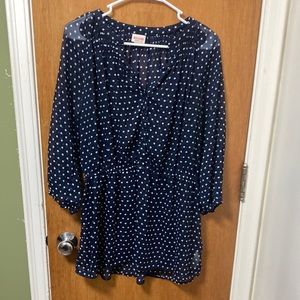 Mossimo Supply Co Sheer Polka Dot Top XL